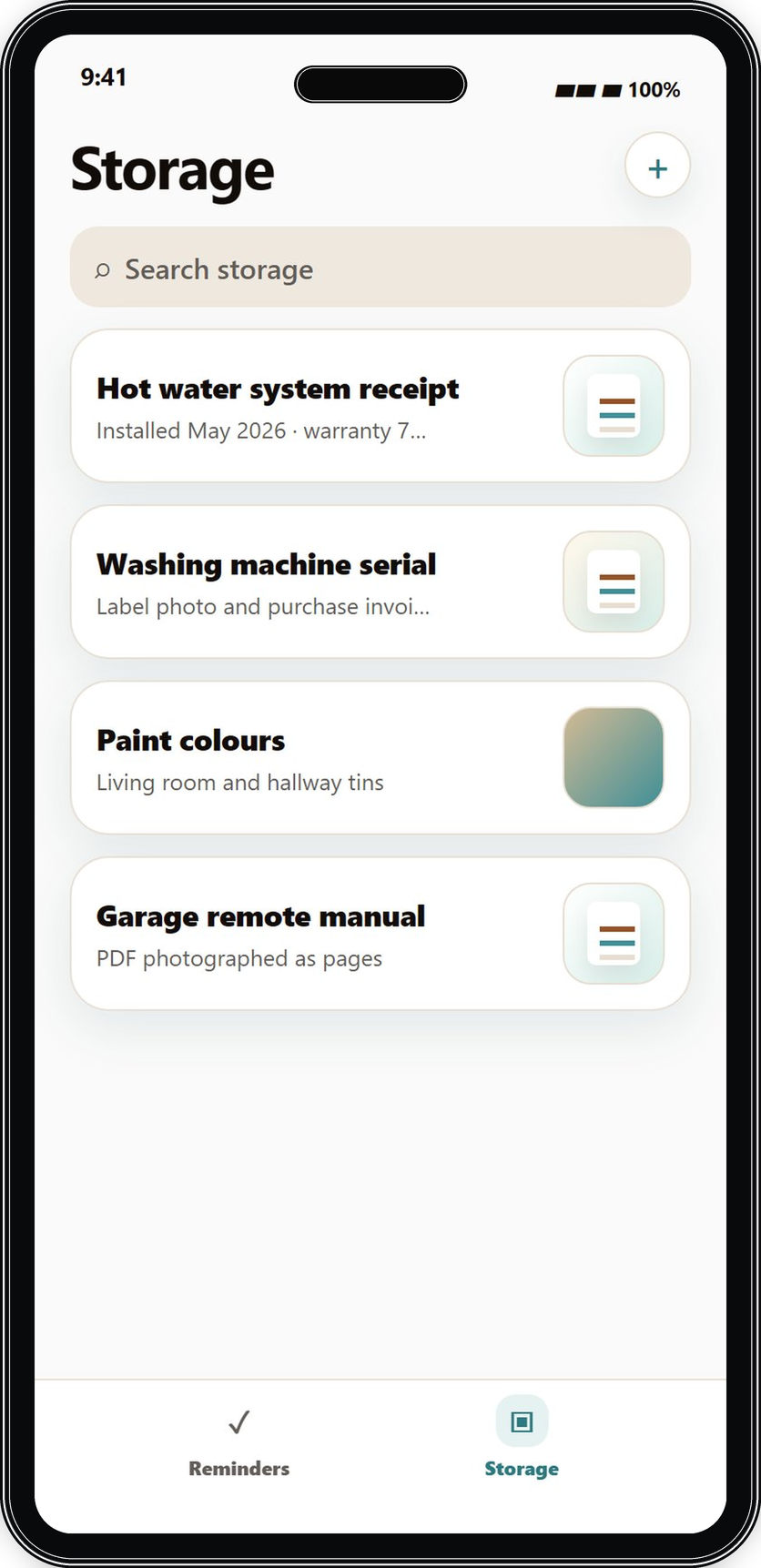 Nestkeep real app screenshot 2 in an iPhone frame